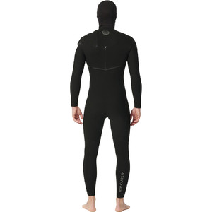 2023 Rip Curl Hombres E-Bomb 4/3mm Zip Free Con Capucha Neopreno 14RMFS - Black